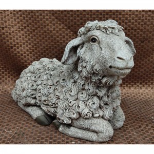Creative Sheep Resin Statue Figurine |  Home Garden Yard Decor