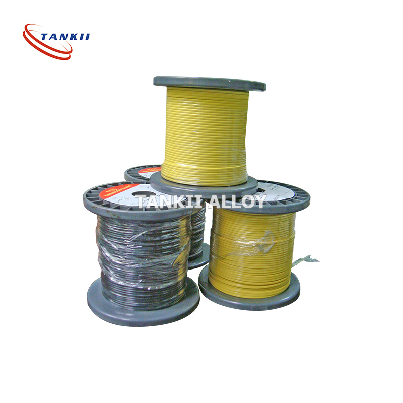 26AWG gult og rødt termoelementkabel Type K snoet kabel med PTFE-isolering