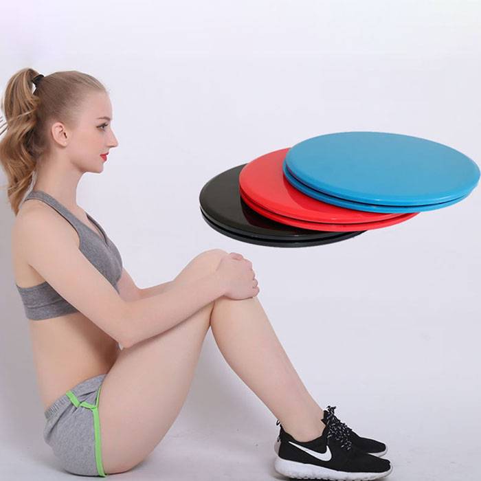 2PCS Gliding Discs Slider Fitness Disc Exercise Sliding Plate For Yoga Gym Abdominal Core Training Exercise Equipment