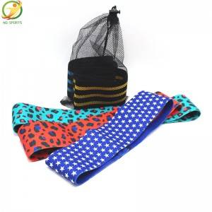 Manufacturer for Customized Stretch Hip Bands Fabric Booty Non-Slip Elastic Workout Exercise Resistance Bands for Legs