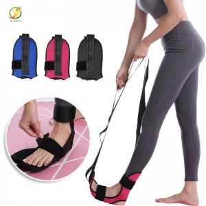 Wholesale OEM China New Design Adjustable Bands Fitness Yoga Stretching Strap Leg Stretcher