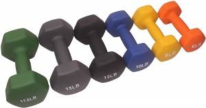 Wholesale Dealers of China Rubber Hex Dumbbell Set with Metal Handles