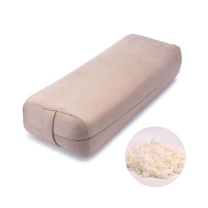 High Quality China Rectangular Removable Cover for Easy Washing Cotton Yoga Pillow Bolster