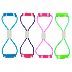 Manufacturer for 5 Levels Resistance Bands with Handles Yoga Pull Rope Elastic Fitness Exercise Tube Band for Home Workouts Strength Training