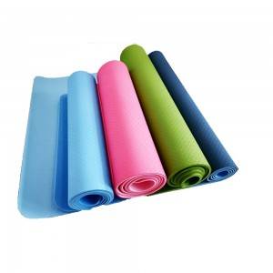 Home Exercise Gym Workout Sports Non Slip Custom Printed Eco Friendly TPE Fitness Yoga Mats