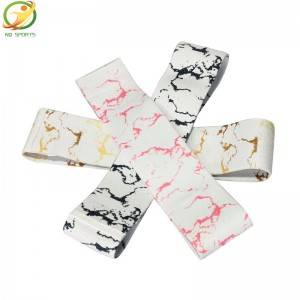 High Quality Marble Pattern Fitness Booty Band Exercise Hip Circle resistance Bands For Workout bandas de resistencia
