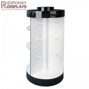Factory Free sample Rotating Showcase - Acrylic Earphone Headphone Display Stand With Led Light – Responsy