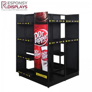 Hot sale Factory Counter Acrylic Display - Floor Metal Energy Drink Beverages Display Stand – Responsy
