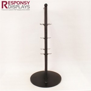 Modern Style Two Sides Countertop Revolving Display Rack For Snaffl