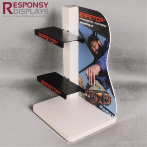 Factory Cheap Hot Exhibit Shelf - Modern Metal Counter Sport Shoes Climbing Boot Display Stand – Responsy