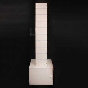 Floor Standing MDF With Melamine Travel Book Display Used In Tourist Attractions