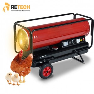 RETECH 48kw Fuel Warm Air Blower Heater for Poultry Farms