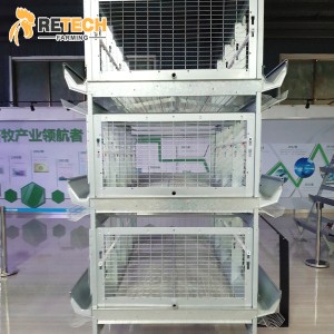 Retech Automatic broiler/layer chicken breed battery cage for 10000 chickens
