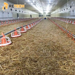 Good Price Broiler Poultry Farm Chicken House with Feeding System on Ground