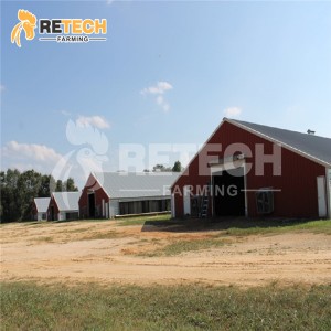 Modern design prefab steel structure commercial layer/broiler farm chicken houses