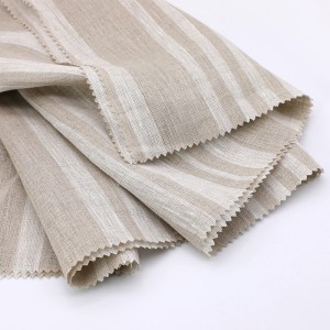 Pure Linen Fabric Grey&dyed&print