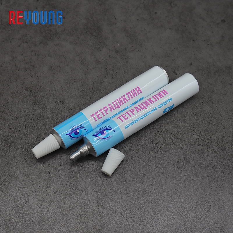 Customized Aluminum Collapsible Eye Cream Tubes Soft Squeeze Cosmetic Care Tubes Featured Image