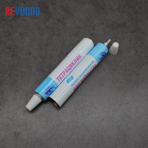 Customized Aluminum Collapsible Eye Cream Tubes Soft Squeeze Cosmetic Care Tubes