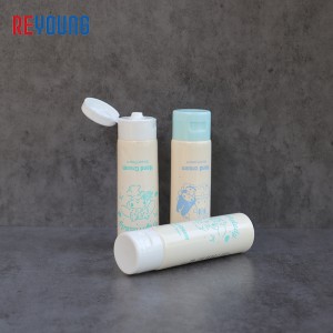 Custom 50ml Rigid Plastic Tube Cosmetic Container Packaging For Hand Cream Or Cleanser
