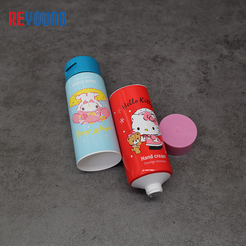 Custom Empty Eco Friendly Plastic Pe Hand Cream Body Lotion Soft Cosmetic Packaging Squeeze Tube Featured Image