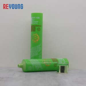 Eco-packaging Plastic PCR Round Soft Tube For Cosmetic Packaging With Silk Printing Processing
