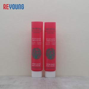 Silk Screen Printing Plastic Tube For Cosmetics Packaging With Center-dispensing Twist Off Cap