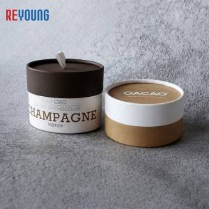 China supplier cute paper candle tube with lid