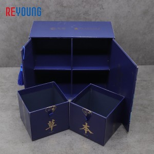 Double Door Open Magnetic Closure Rigid Cardboard Packaging Gift Box
