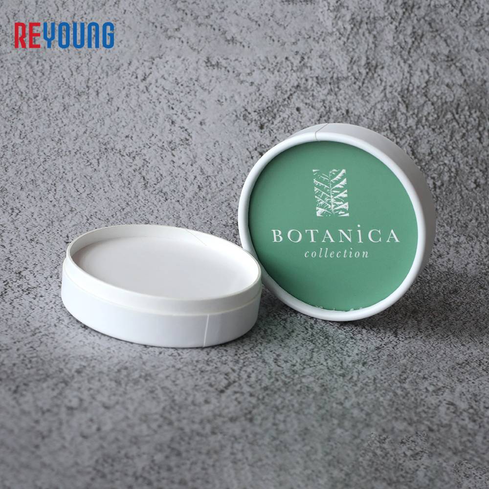 luxury loose powder packing paper tube with green lid Featured Image