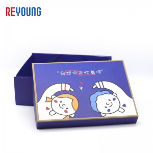 Custom Logo Printed Rigid Cardboard Lid And Base Box Luxury Packaging Gift Box