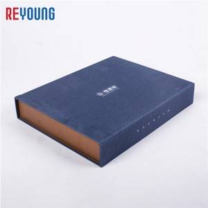 book style dark blue paper candle box