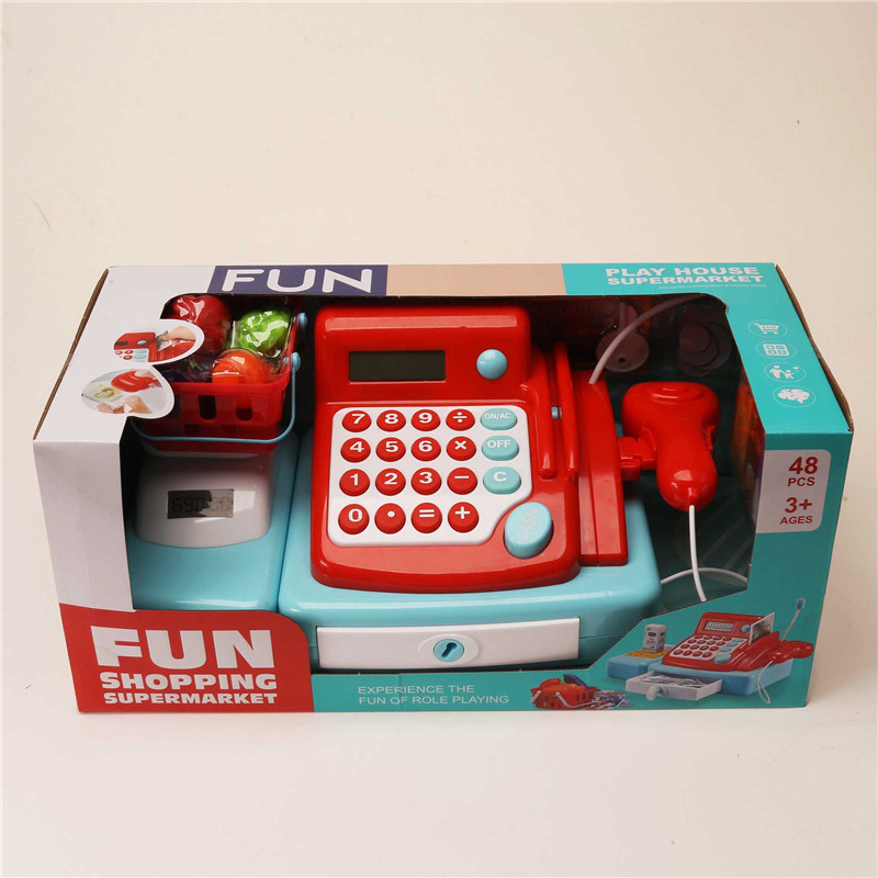 New Arrival China Cashier Toy - Simulation Supermarket Multi-functional Cash Register toys with sound, right and Weighting scale – Ruifeng
