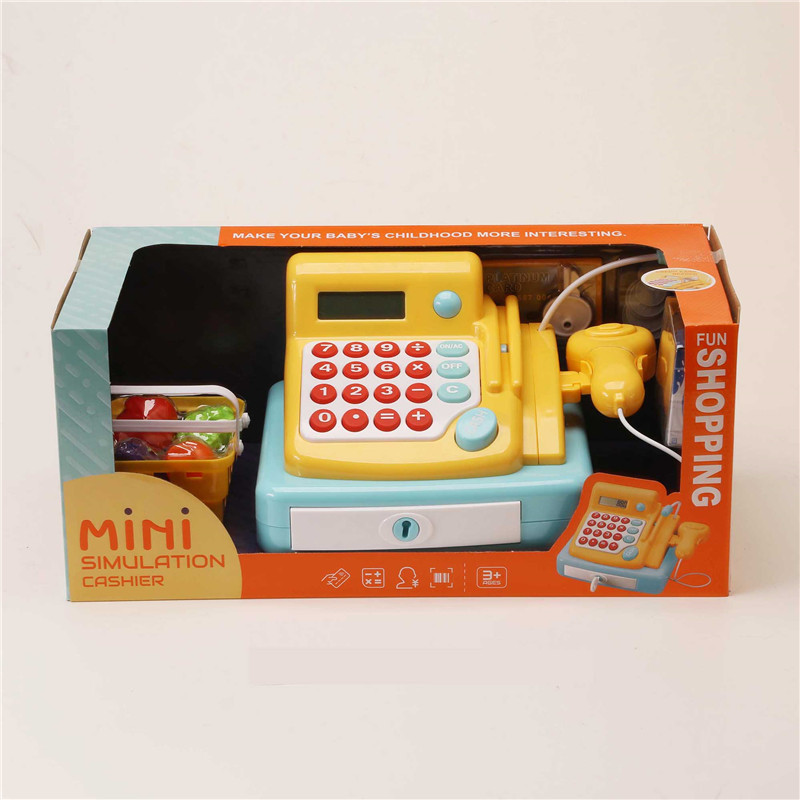 Factory wholesale Cashier Playset - Kids Supermarket Cash Register Playset with sound and light – Ruifeng