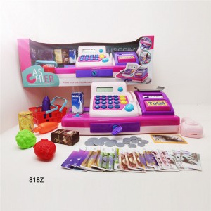 Simulation Supermarket Multi-function Cash Register toys with sound and light