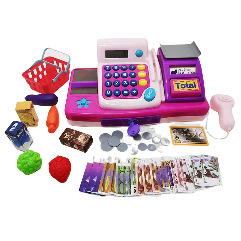 Hot-selling Cash Register Play Set - Multi-function battery operated cash register with weighing and swipe function  – Ruifeng