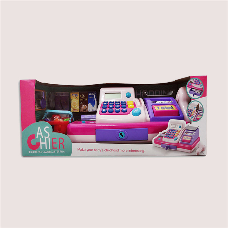 Hot sale Pink Cash Register Toy - Simulation Supermarket Multi-function Cash Register toys with sound and light – Ruifeng