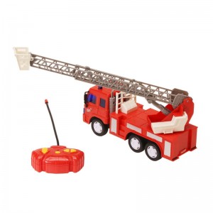 Fire truck rc 1：18 with Extending Ladder & Siren Sounds factory direct sale