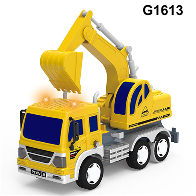 China Manufacturer for Role Play Sets - Sliding excavator toy, Concrete Mixer toy, Friction Dump Truck Toy let kids play engineers – Ruifeng