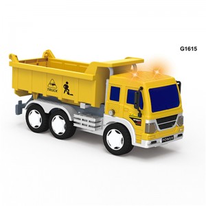 Sliding excavator toy, Concrete Mixer toy, Friction Dump Truck Toy let kids play engineers