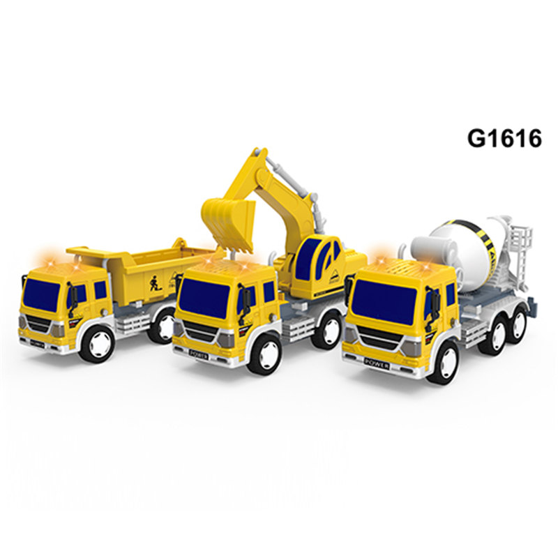 Factory Price Remote Control Tractor Trailer Toys - 3 in 1 friction construction vehicles playset Toy let kids play engineers – Ruifeng