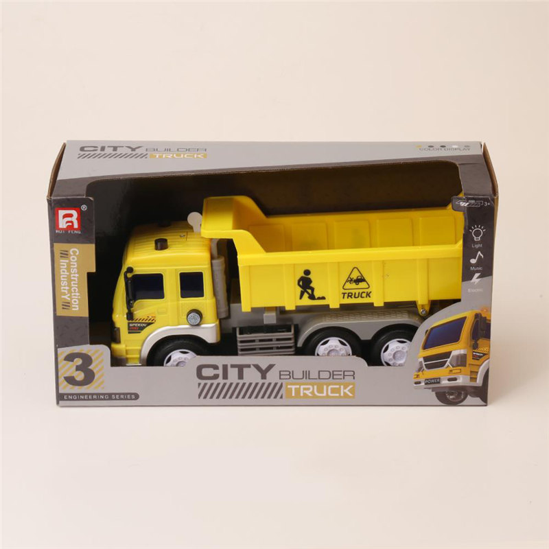 Excellent quality Ambulance Toy Car - Sliding excavator toy, Concrete Mixer toy, Friction Dump Truck Toy let kids play engineers – Ruifeng