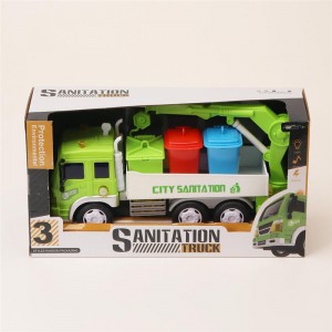 Ruifeng Toys Garbage Truck Friction-Powered truck toys with light and sound