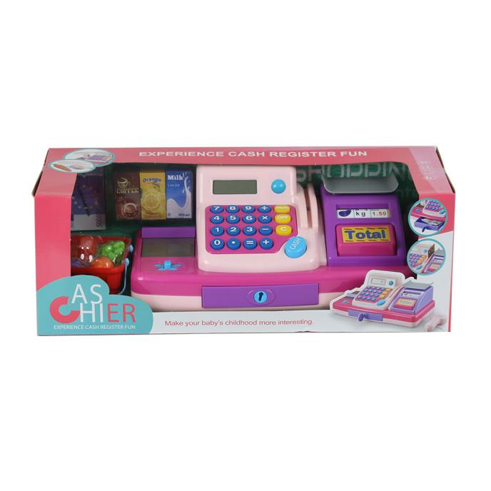 Simulation Supermarket Multi-function Cash Register toys with sound and light