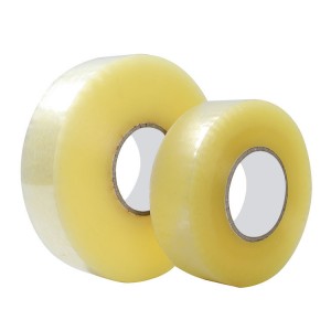 china wholesale opp bopp self sticky strong clear reusable adhesive packing tape with logo