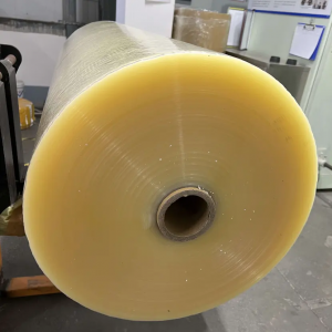 50mm තන්තු ශක්තිමත් කරන ලද 40 mic 42 mic clear bopp packing tape jumbo rolls jumbo tape in 50mic
