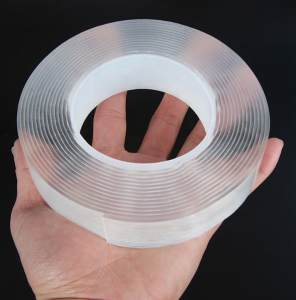 Caurspīdīga ūdensizturīga nano divpusēja auduma silikona lente