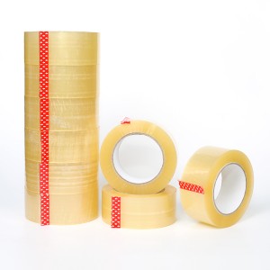 kiwango Bei ya chini 300m kahawia rangi fita plastiki upande mmoja Bopp Adhesive fashion Tape