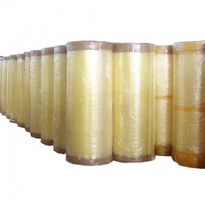 ʻO ka nui maʻamau 1280mm bopp jumbo ʻōwili / pahu pipili lipine waihoʻoluʻu acrylic gule packing jumbo roll