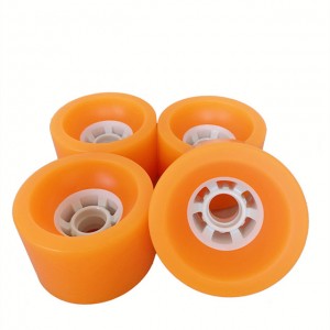 Cheap Factory Price 90X62 Pu Orange 4610Pc Extended White Hole Buckle Longboard Wheel