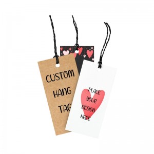 Personalized Hang Tags with Your Text and Logo, Labeling Tags